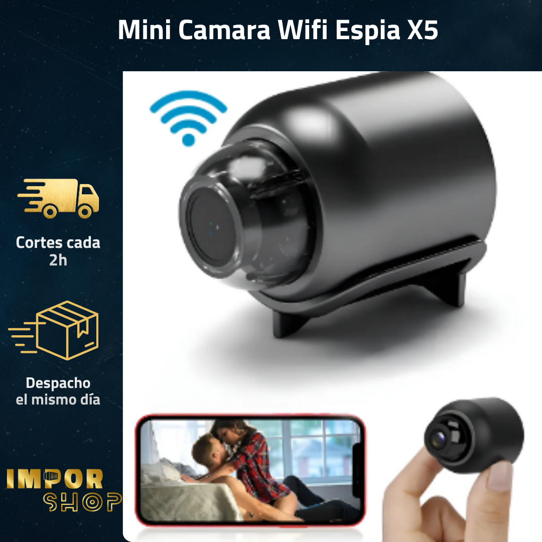 Mini Camara Wifi Espia X5 P2p Fullhd Vis